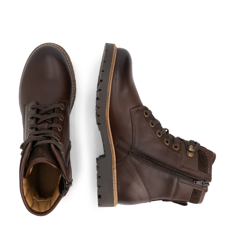 Seiland Women - Lace-up boots - Leather - Dark brown UPD