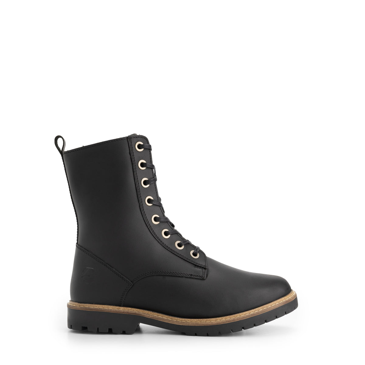 Torpsund Women - Lace-Up Boots with Zipper - Wool-Lined - Black R