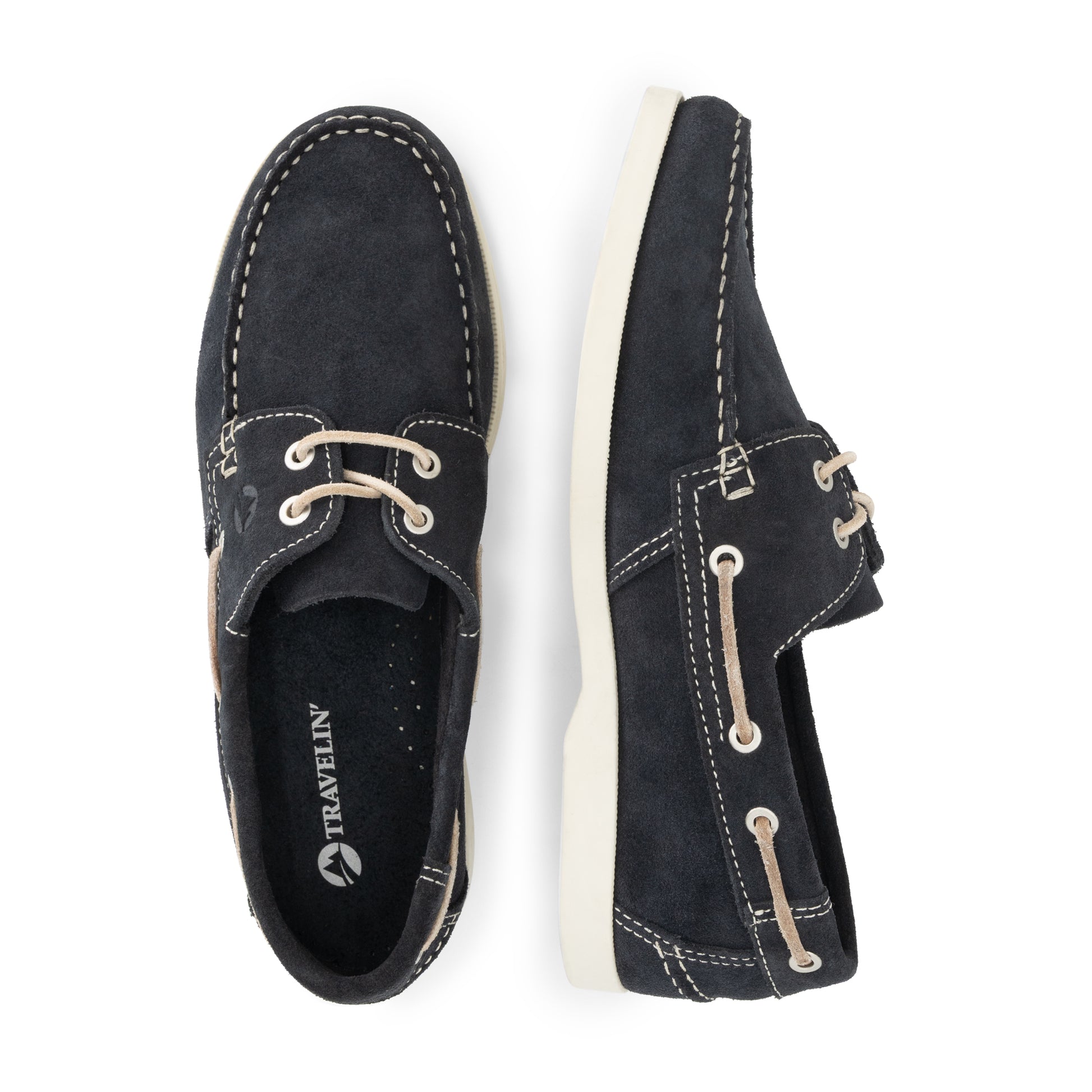 Krokvag Men - Boat shoes - Suede - Navy UPD