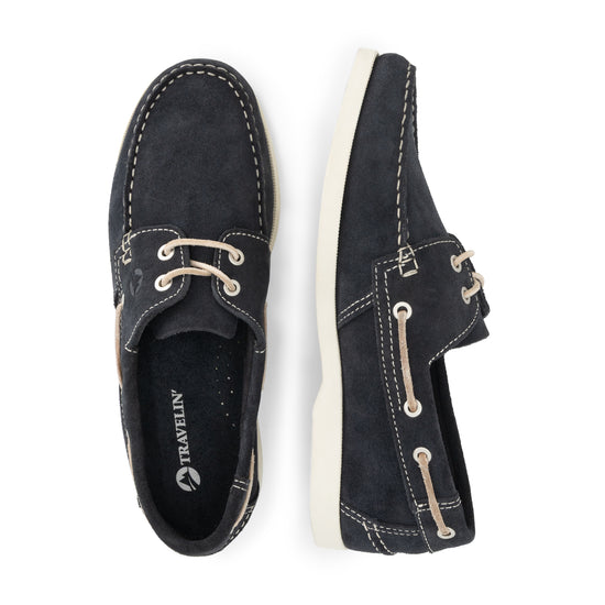 Krokvag Men - Boat shoes - Suede - Navy UPD