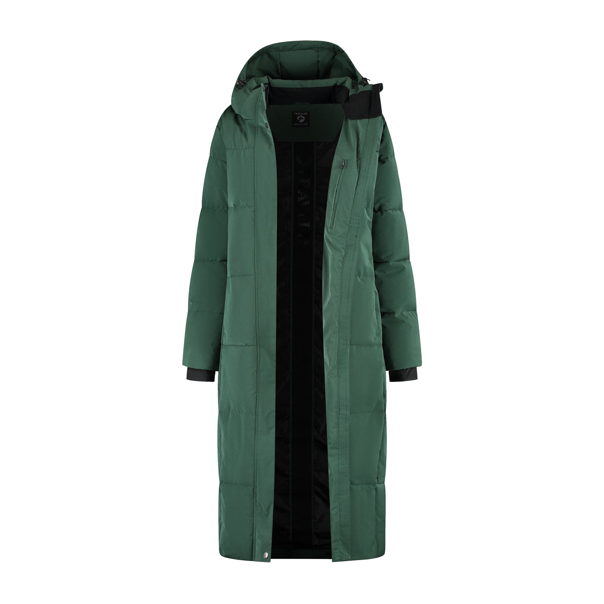 Freya Women - Puffer jacket - Fitted - Dark green CVO