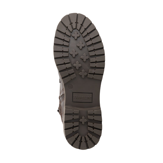 Folge Women - Lace-up boots - Wool/Felt - Dark brown UNS