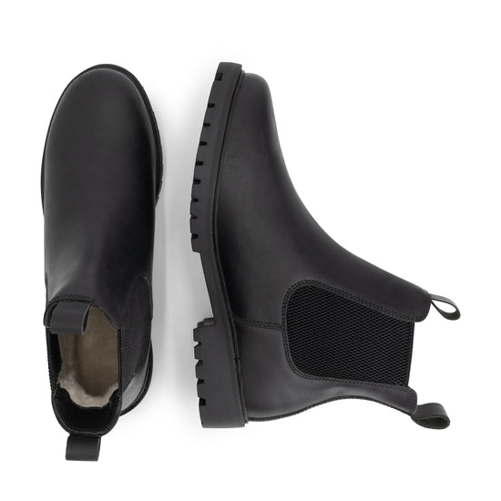 Sandnes Men - Chelsea boots - Wool-lined - Black UPD