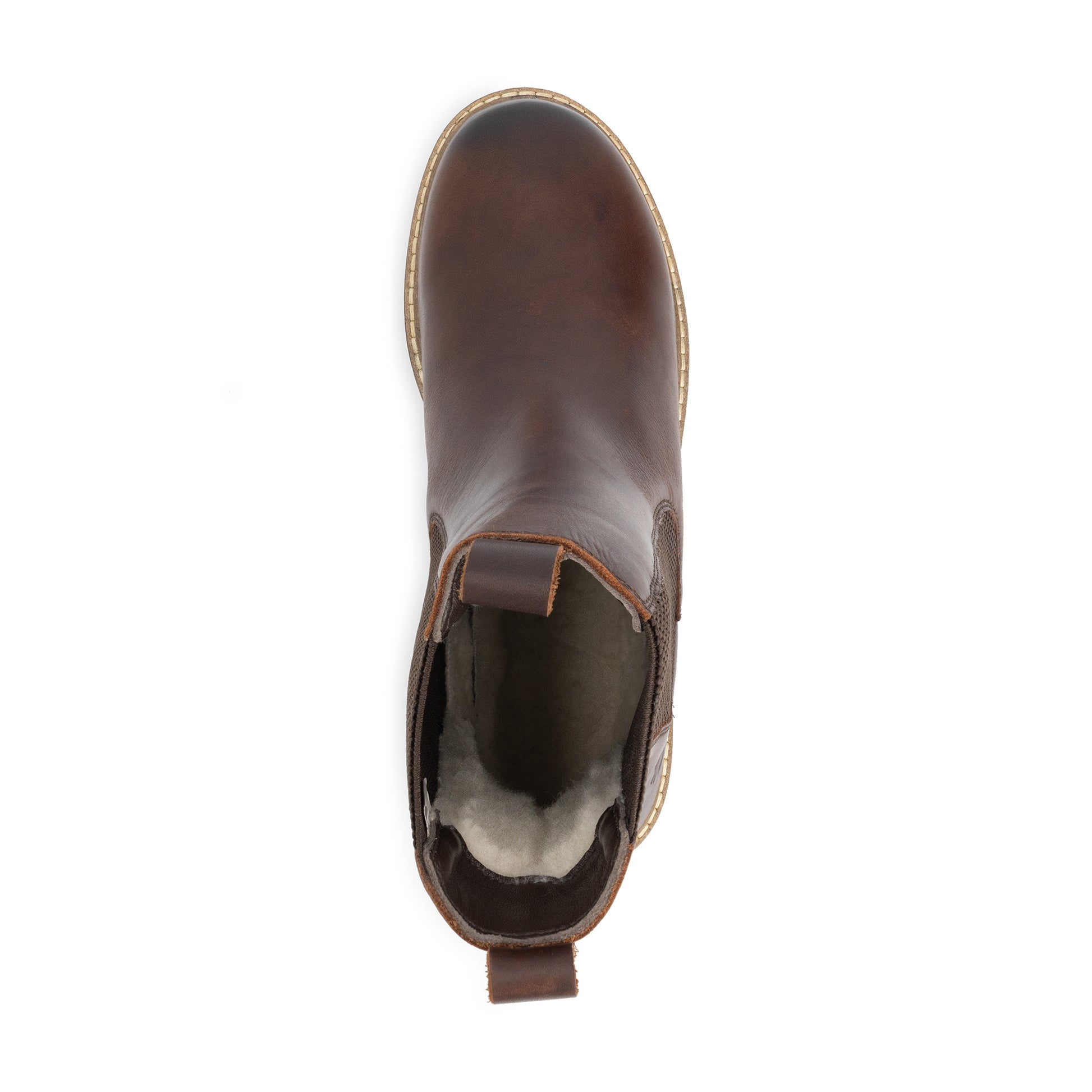 Ferring Women - Chelsea boots - Wool-lined - Dark brown UPS