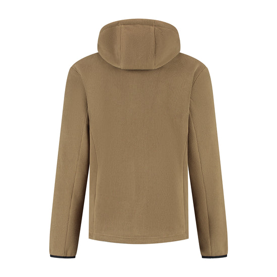 Karlson Men - Hooded Cardigan - Fleece - Brown B