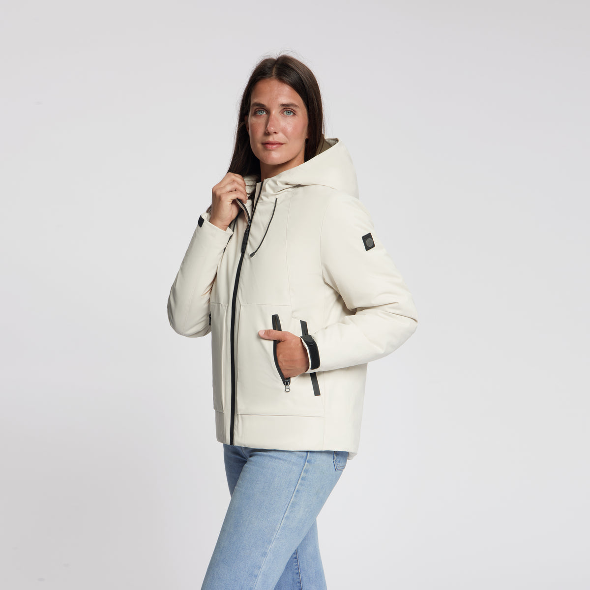 Nayla Women - Lined Hardshell Jacket - Sand MV2