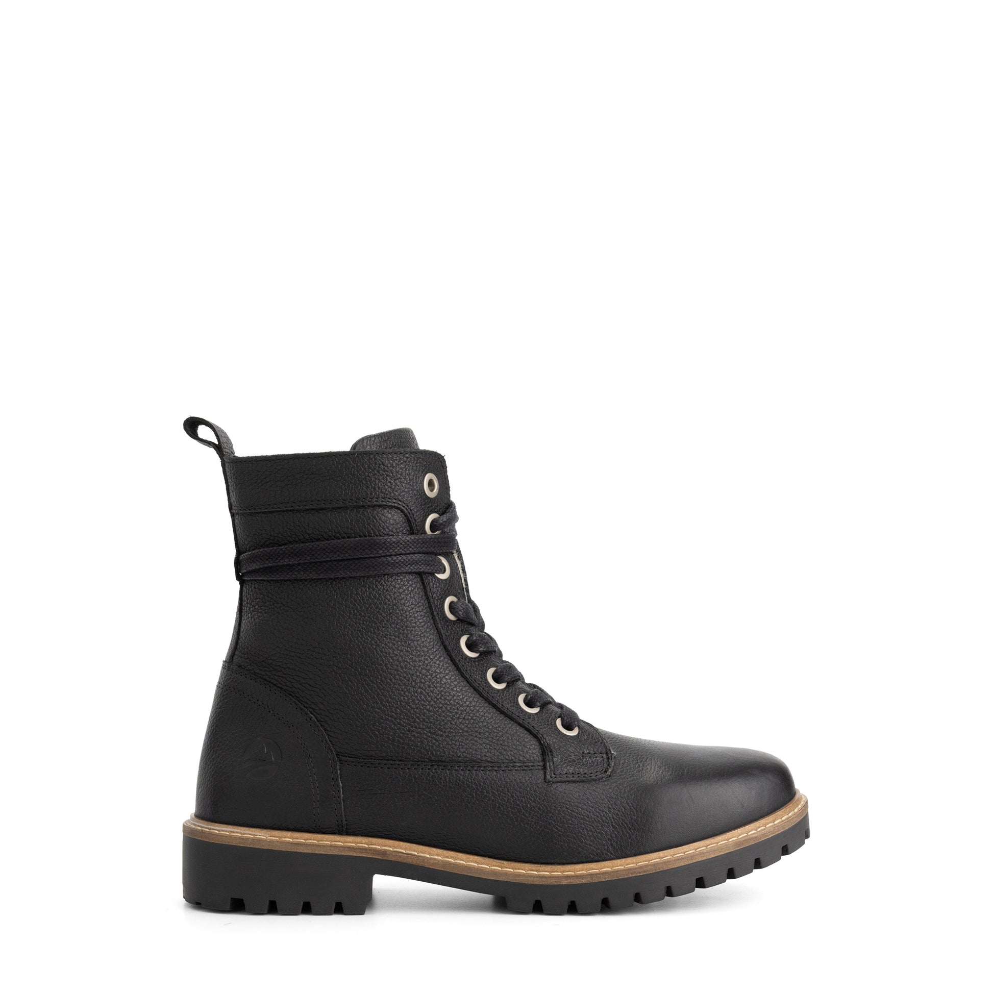 Trongsberg Men - Lace-up boots - Wool-lined - Black R