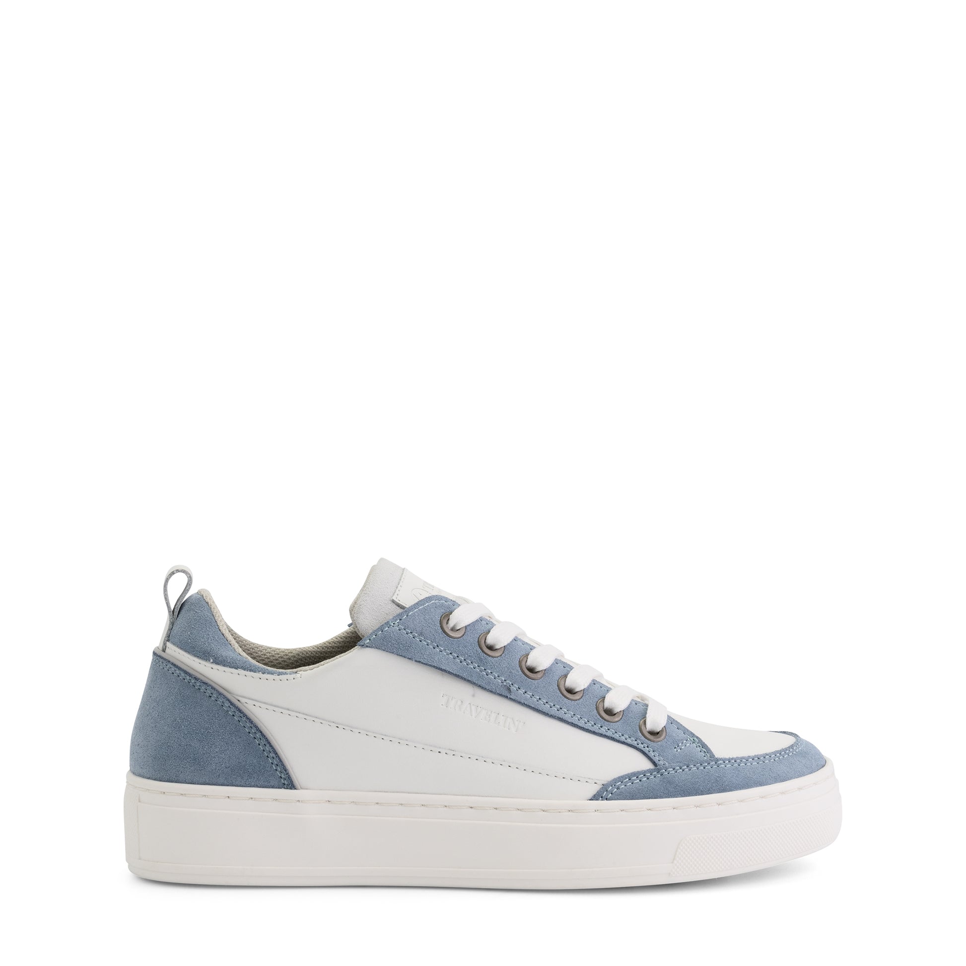 Caris Women - Sneakers - Leather - White/Light blue R