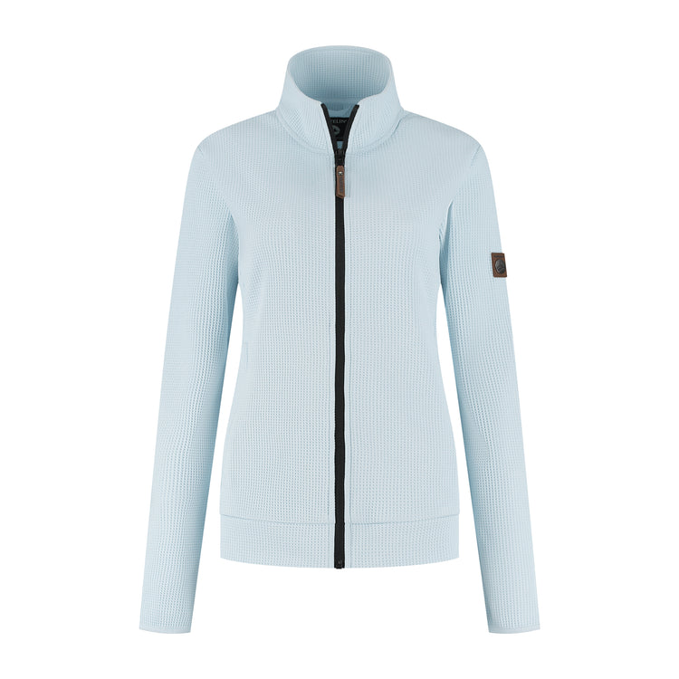 Pia Women - Outdoor cardigan - Light blue F