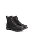 Akland Men - Lace-up boots - Nubuck - Zipper - Black FRD