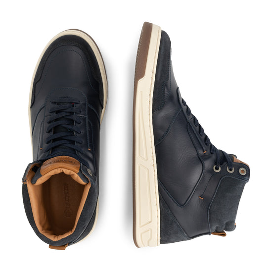 Durham Men - Mid-top sneakers - Leather - Navy UPD