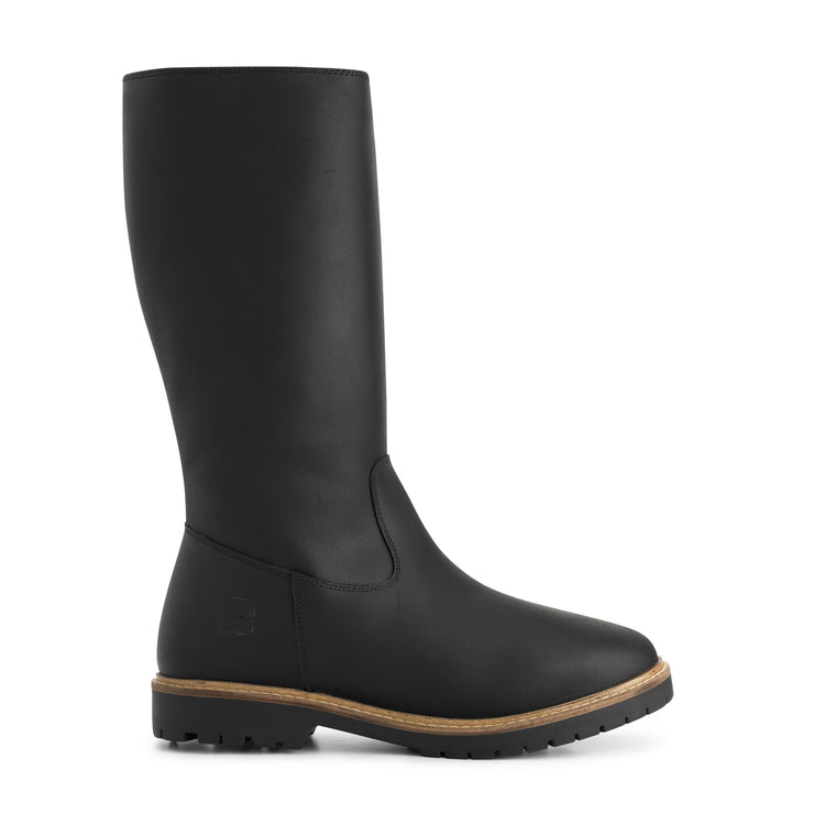 Jarvik Women - Knee-High Boots - Wool-Lined - Black R
