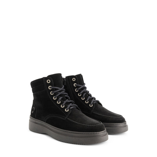 Edmonton Men - Lace-up boots - Wool-lined - Black FRD