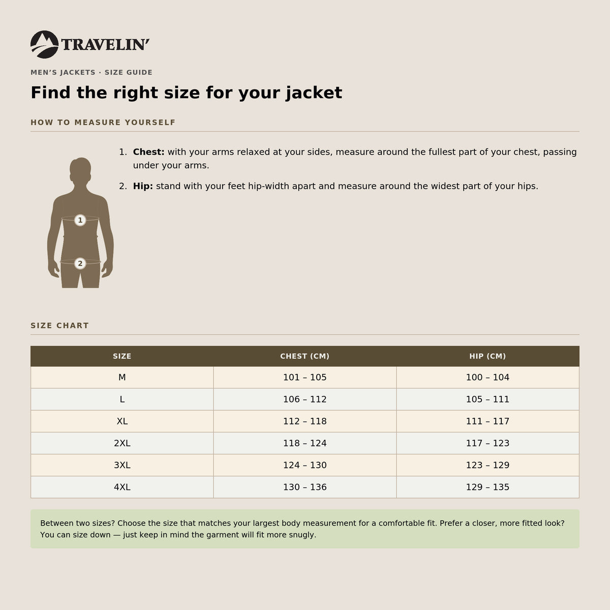 Asberg Men - Puffer Winter Jacket - Waterproof - Light Brown SC