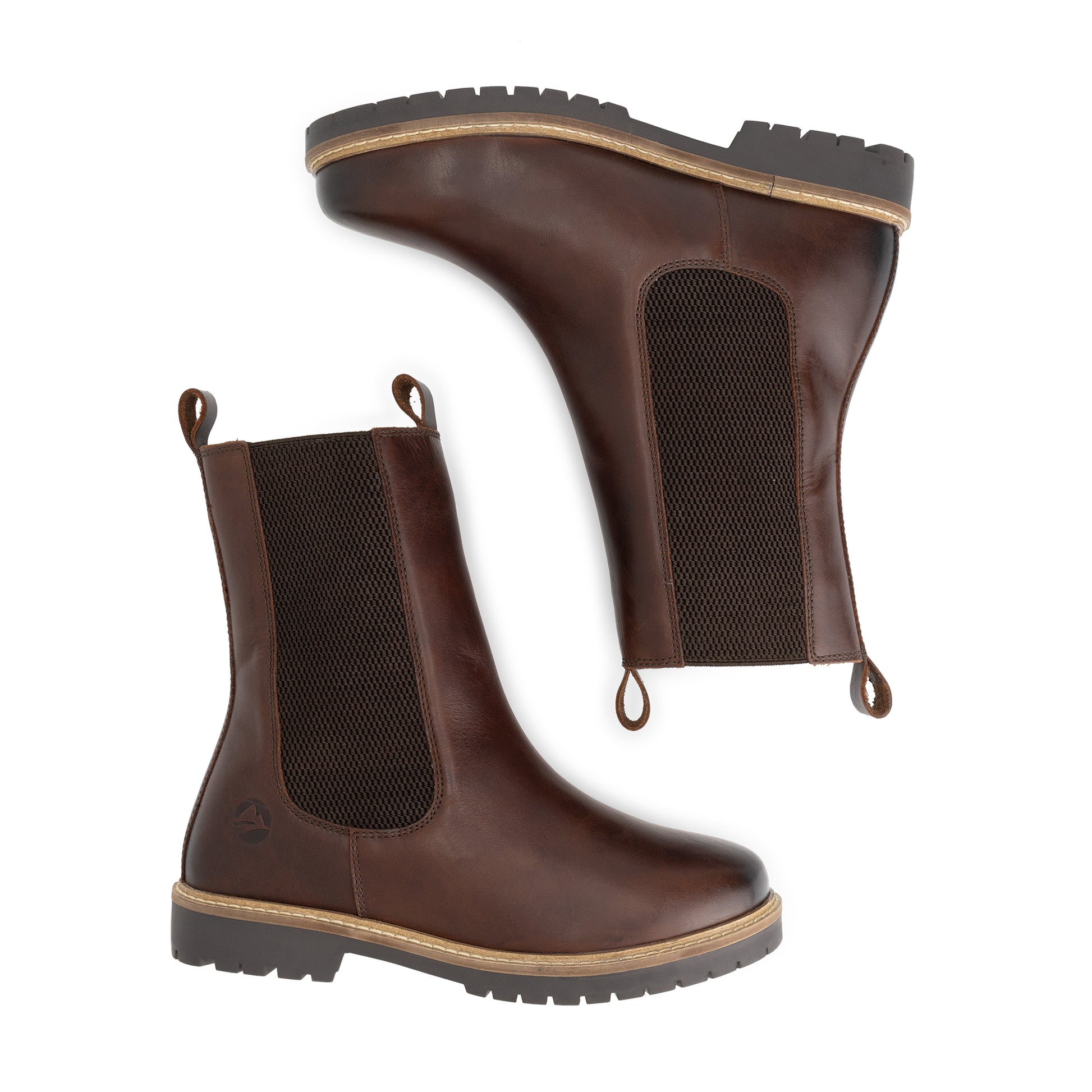 Ferring Women - Chelsea boots - Wool-lined - Dark brown UPD