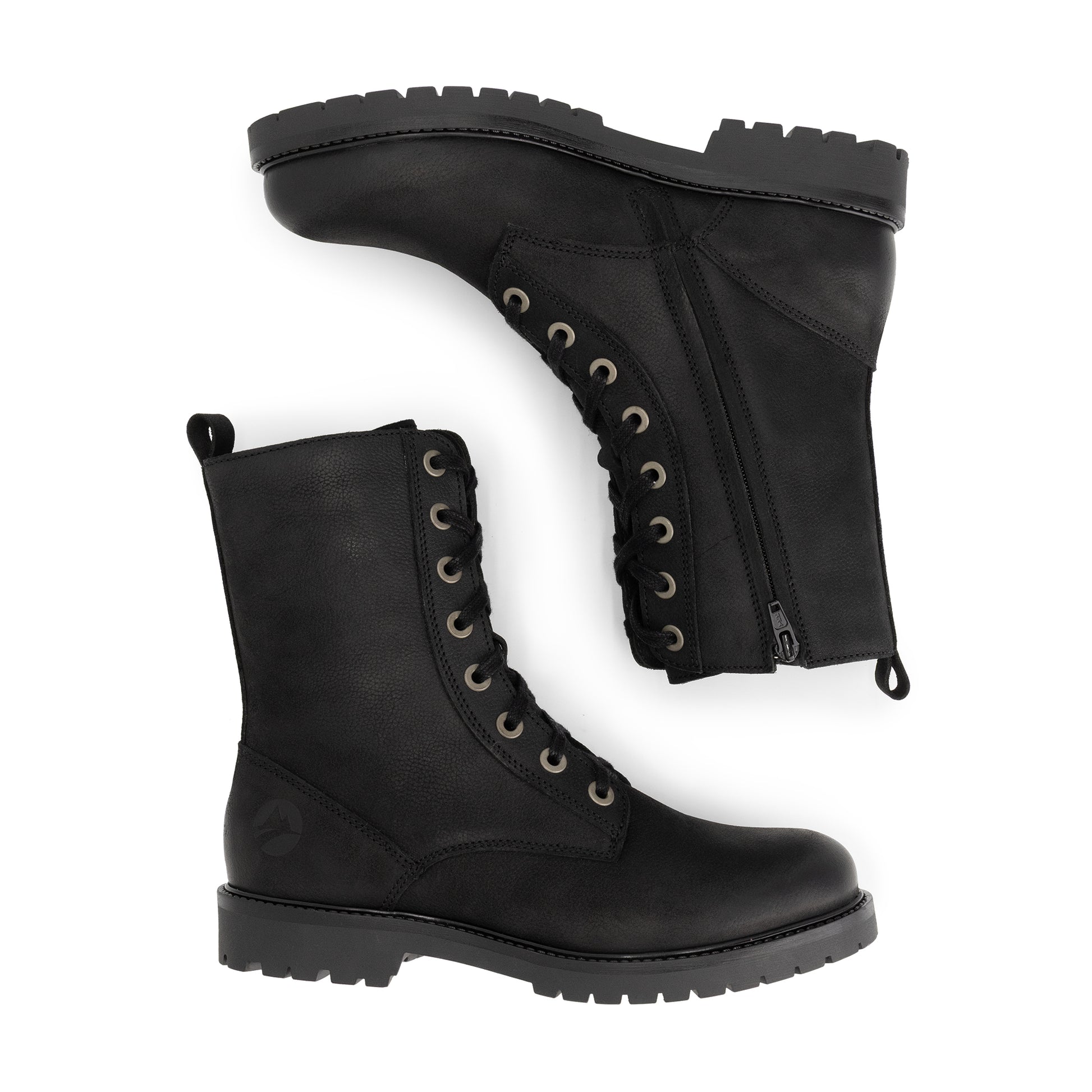 Bossvika Women - Lace-up boots - Nubuck - Black UPD