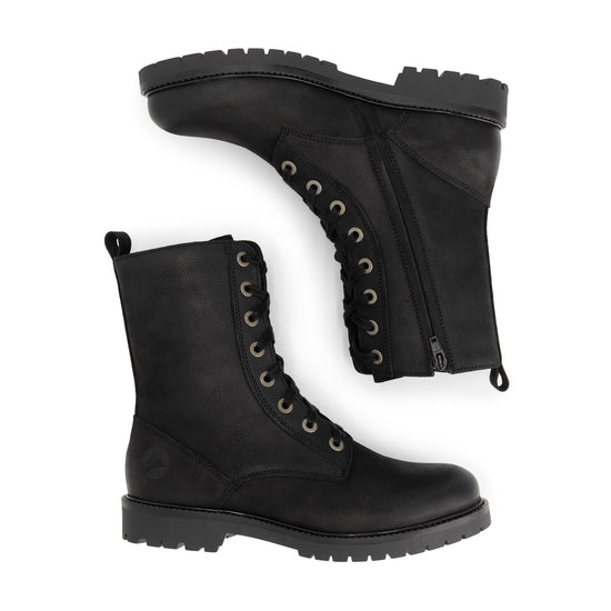 Bossvika Women - Lace-up boots - Nubuck - Black UPD