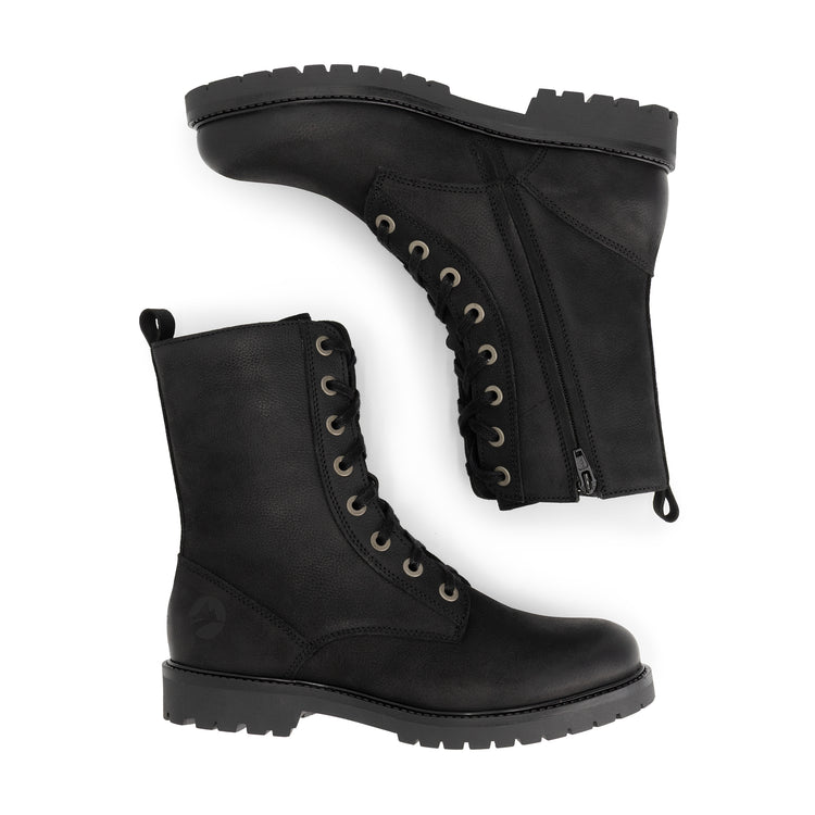 Bossvika Women - Lace-up boots - Nubuck - Black UPD