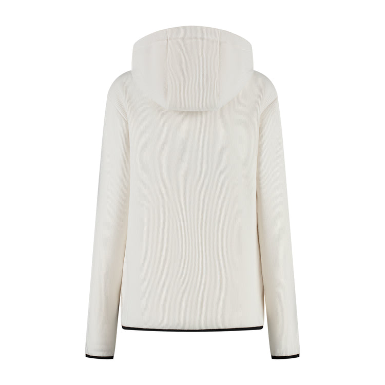 Kirsten Women - Hooded Cardigan - Fleece - Off white B