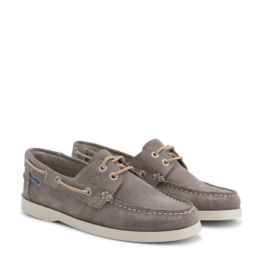 Penzance Women - Boat shoes - Suede - Grey FRD