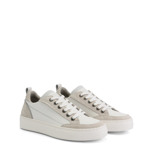 Caris Women - Sneakers - Leather - White/Sand FRD