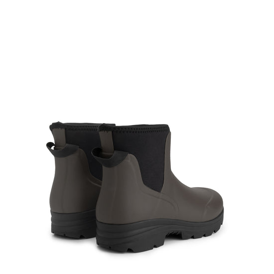 Inari Women - Rubber Ankle Boots - Rain Boots - Dark Brown BD