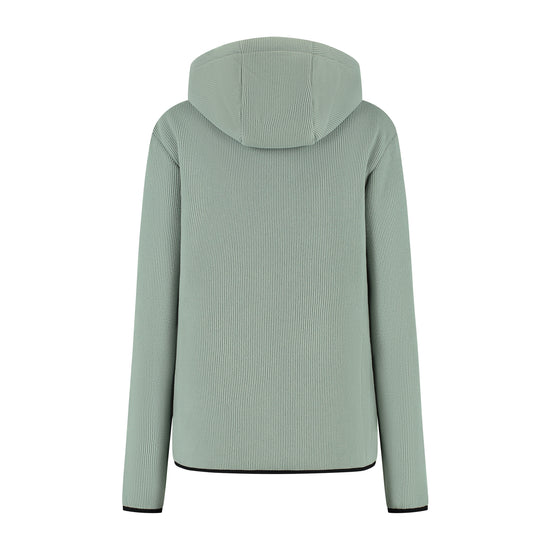 Kirsten Women - Hooded Cardigan - Fleece - Green B
