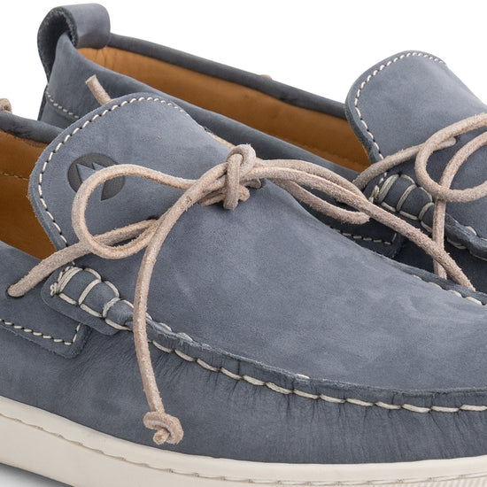 Falmouth Men - Boat shoes - Nubuck - Blue DFW