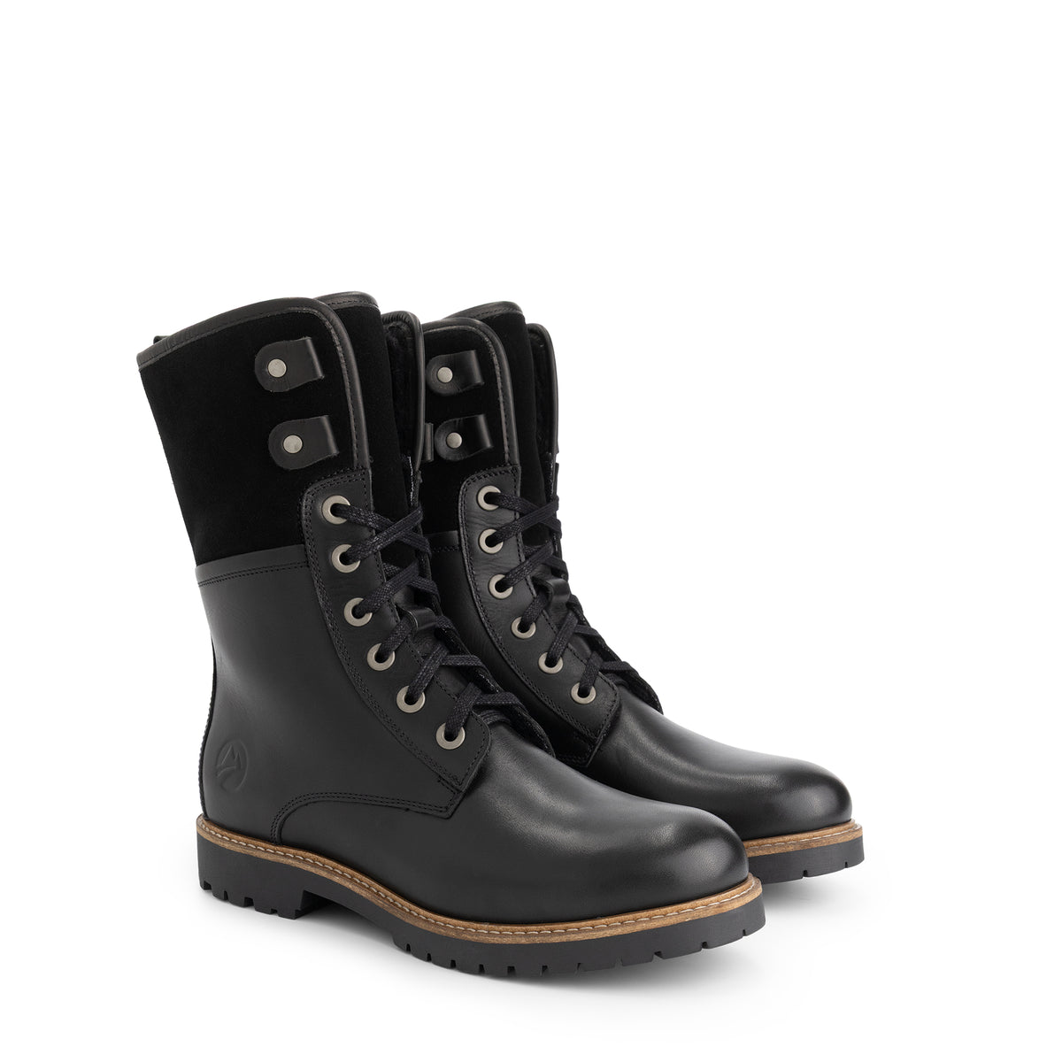 Kongea Women - Lace-up boots - Wool-lined - Black FRD