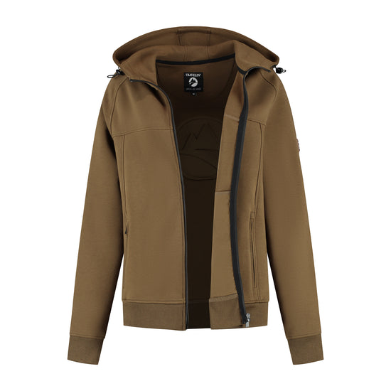 Stine Women - Hooded Cardigan - Sweat - Brown CVO