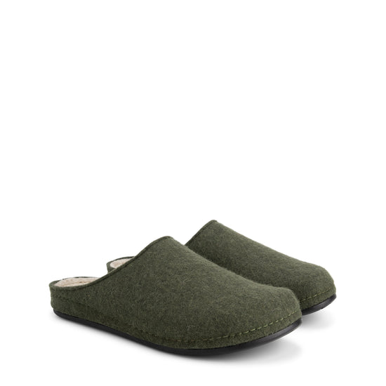 Come Home Men - House slippers - Wool - Green FRD