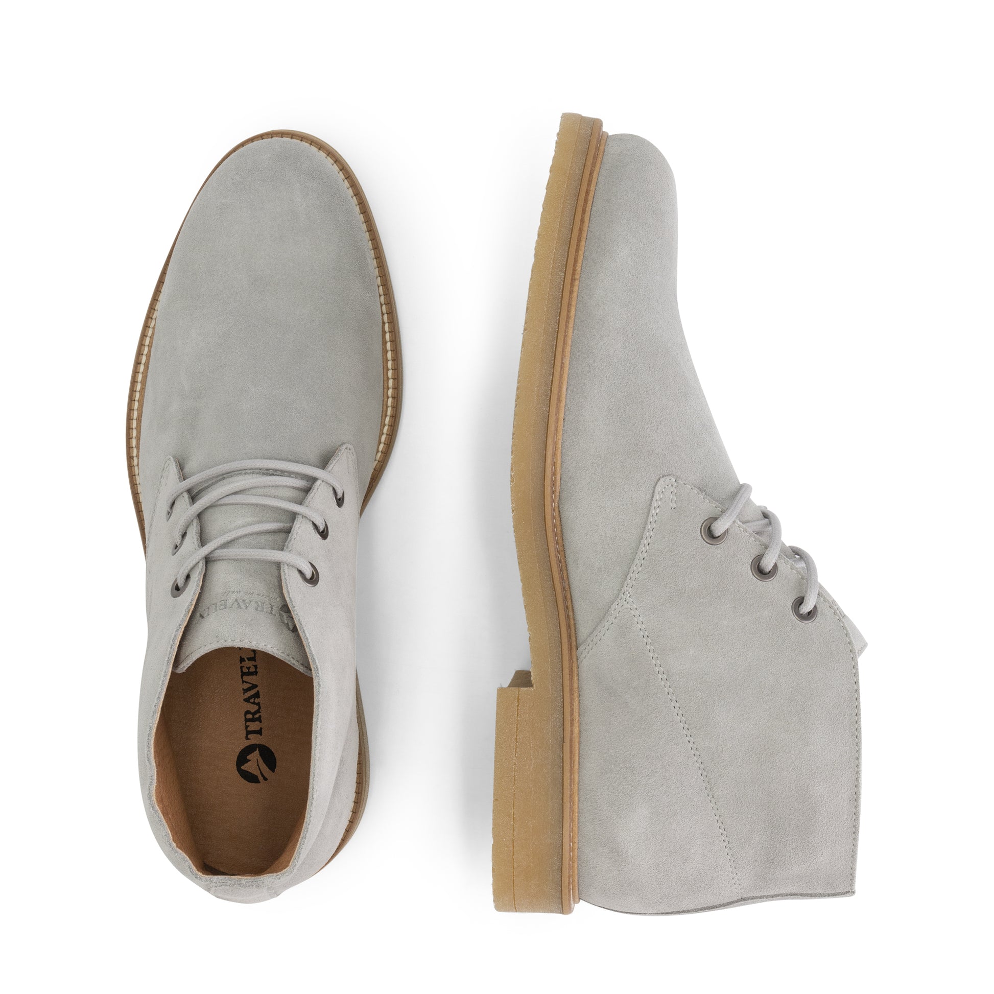 Redhill Men - Mid lace-up shoes - Suede - Grey UPD