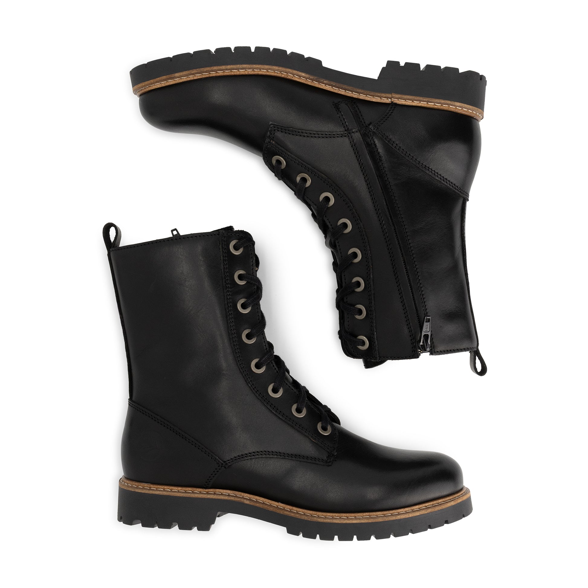 Forsol Women - Lace-up boots - Leather - Black UPD