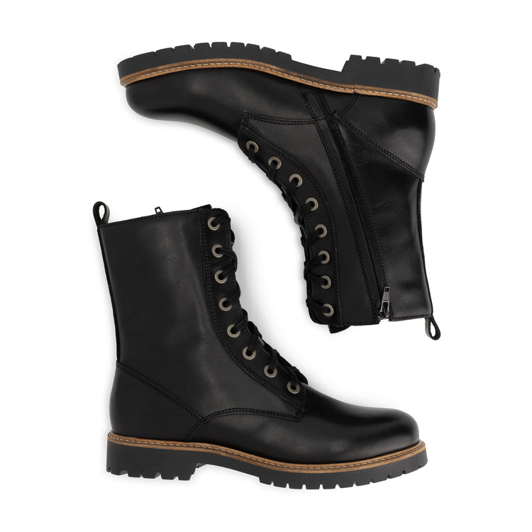 Forsol Women - Lace-up boots - Leather - Black UPD