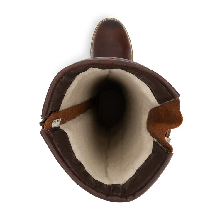 Dannemare Women - High boots - Wool-lined - Dark brown UPS