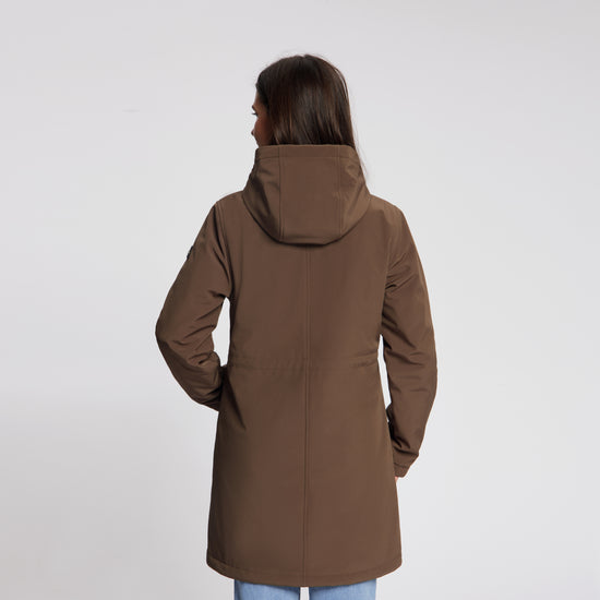 Elinor Women - Softshell Jacket - Waterproof - Dark Brown MV4