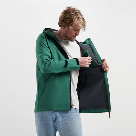 Jari - Rain jacket - Men - Dark green MV