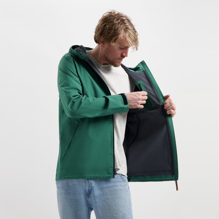 Jari - Rain jacket - Men - Dark green MV