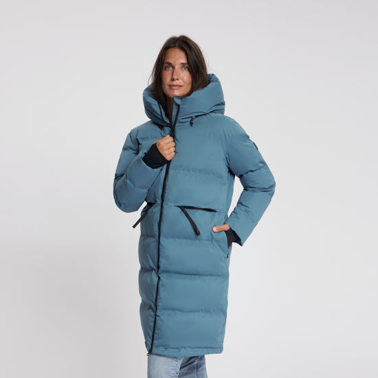 Odda Women - Puffer Winter Jacket - Waterproof - Blue MV3