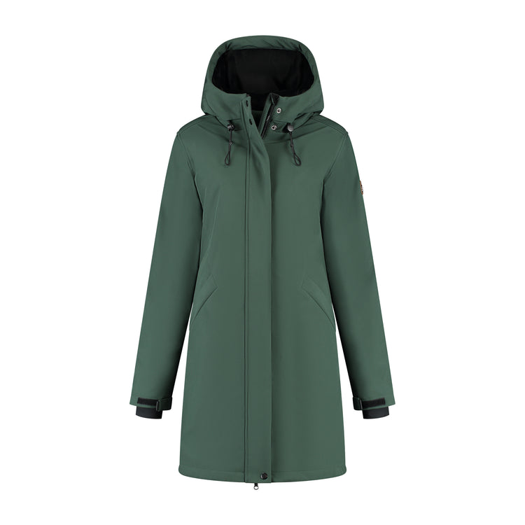 Elina Women - Softshell jacket - Padded - Dark green F