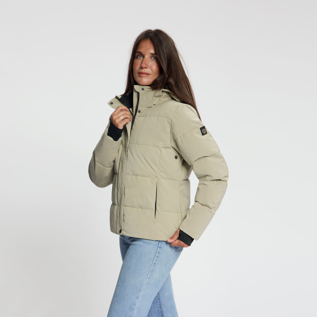 Agnes Women - Puffer Winter Coat - Waterproof - Light Brown MV2