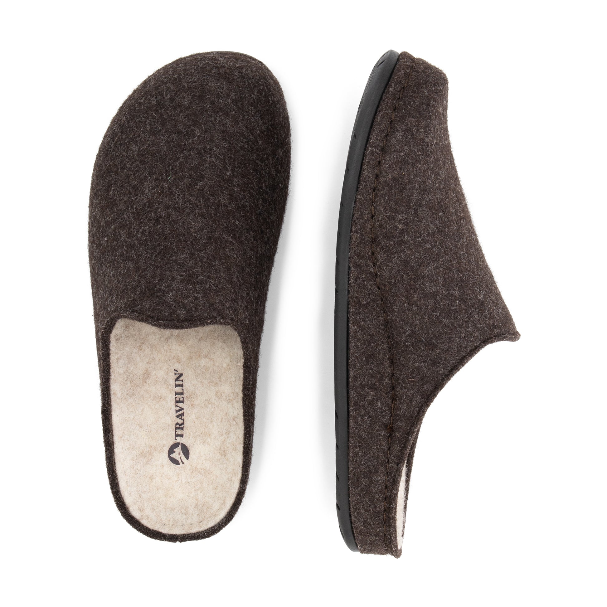 Come Home Women - House slippers - Wool - Brown UPD