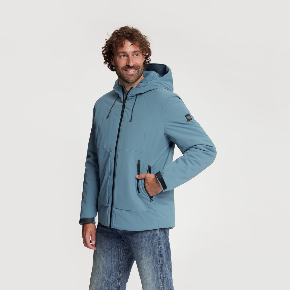 Nathan Men - Lined Hardshell Jacket - Blue MV3