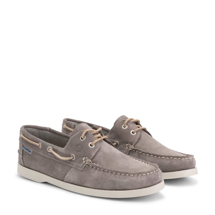 Penzance Men - Boat shoes - Suede - Grey FRD