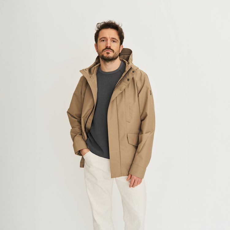 Lefi Men - Hardshell jacket - Waterproof - Light brown MV2