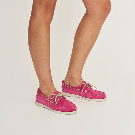 Kajaani Women - Boat shoes - Suede - Pink MV