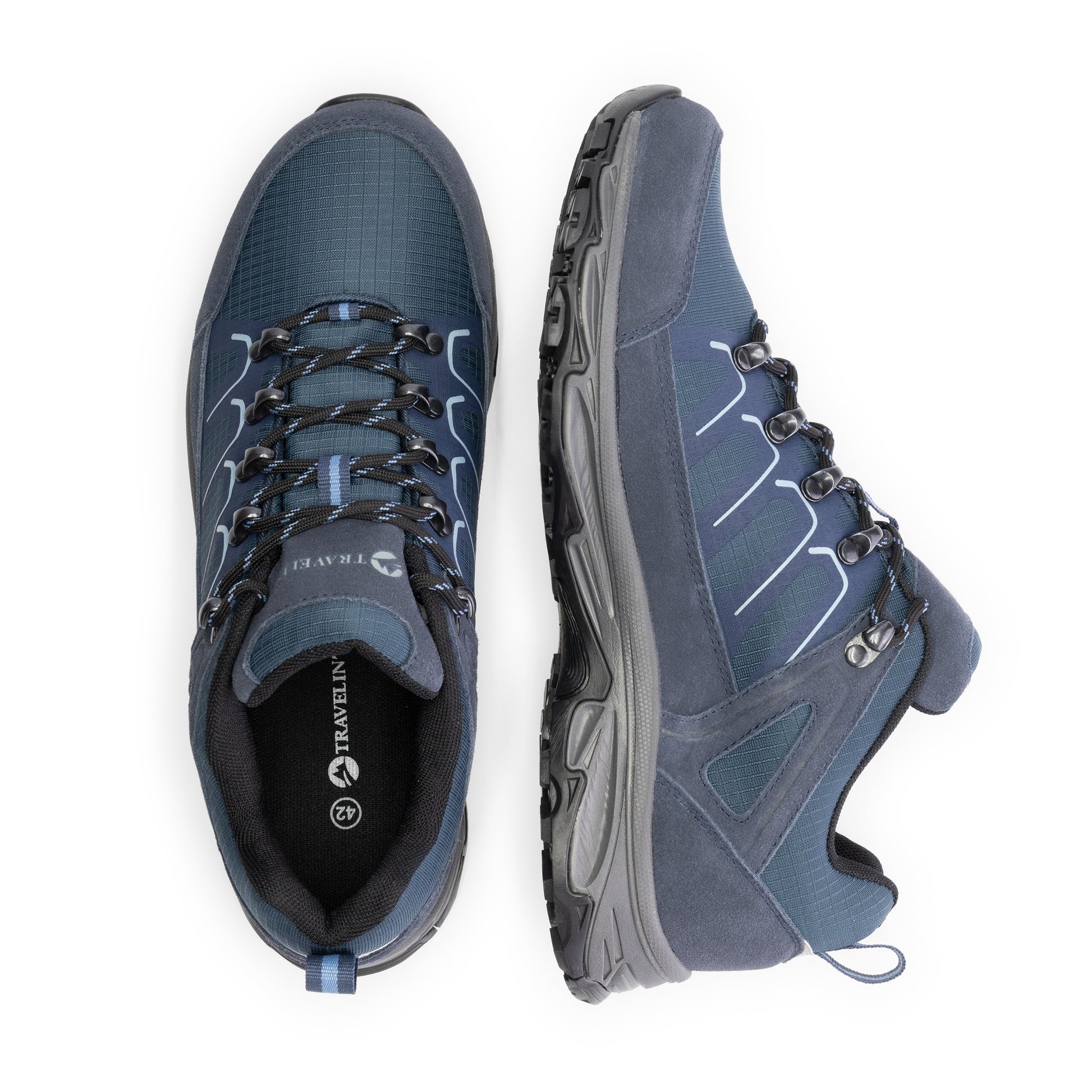 Lokken Men - Low hiking shoes - Waterproof - Blue UPD